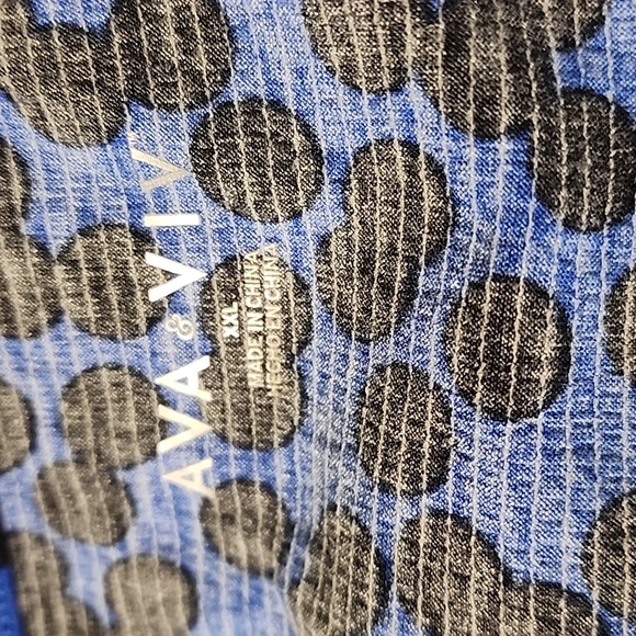 NWOT Womens Ava & Viv Long Sleeve Animal Print Faux Wrap Dress. Size XXL - Picture 2 of 3